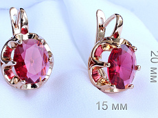 фото Серьги  fallon - (артикул - 18e08015-FF8580-2)